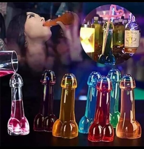Copa en forma de pene 1 pza (cristal) - Imagen 3