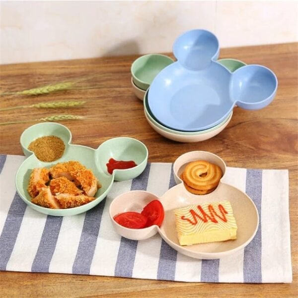 Plato de Mickey Mouse CON CUBIERTOS. 1JG