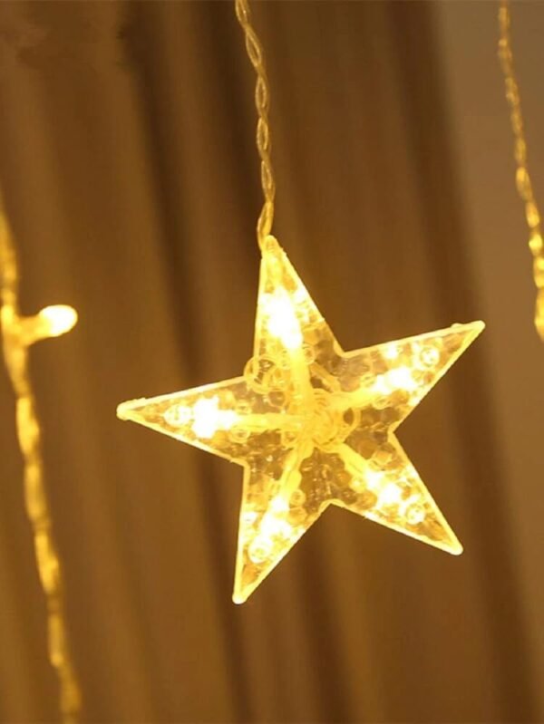 Luces De Cortina De Estrellas Cortina De Luces Estrella/Copo