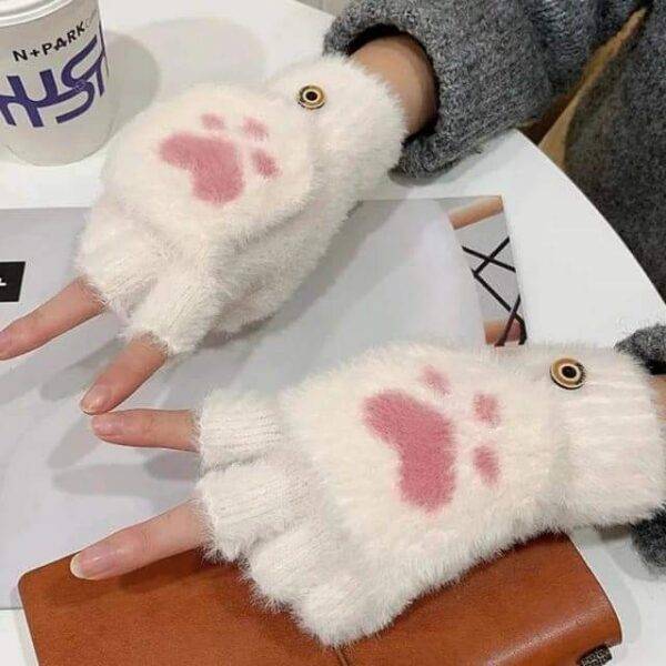 01224- GUANTES AFELPADOS DE GATO (1 PZA)