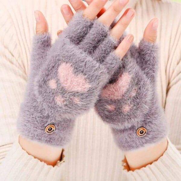 01224- GUANTES AFELPADOS DE GATO (1 PZA)