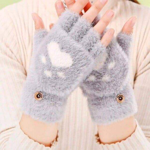 01224- GUANTES AFELPADOS DE GATO (1 PZA)