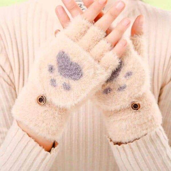 01224- GUANTES AFELPADOS DE GATO (1 PZA)