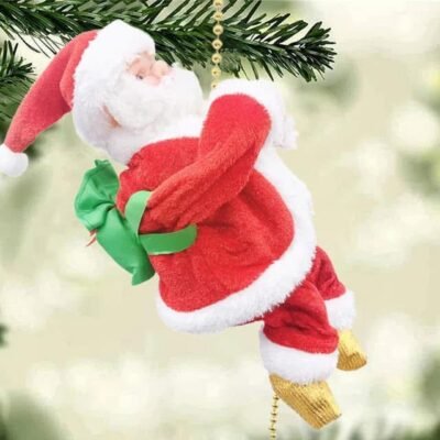 🦌❄️☃️ADORNO SANTA CLAUS ESCALADA ELÉCTRICA ☃️❄️🦌