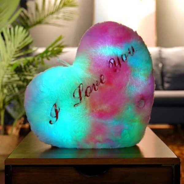 FXD- PELUCHE DE CORAZÓN CON LUZ LED (1 PZA) - Imagen 6