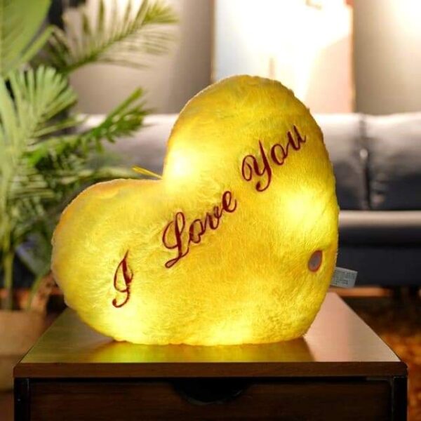 FXD- PELUCHE DE CORAZÓN CON LUZ LED (1 PZA) - Imagen 3