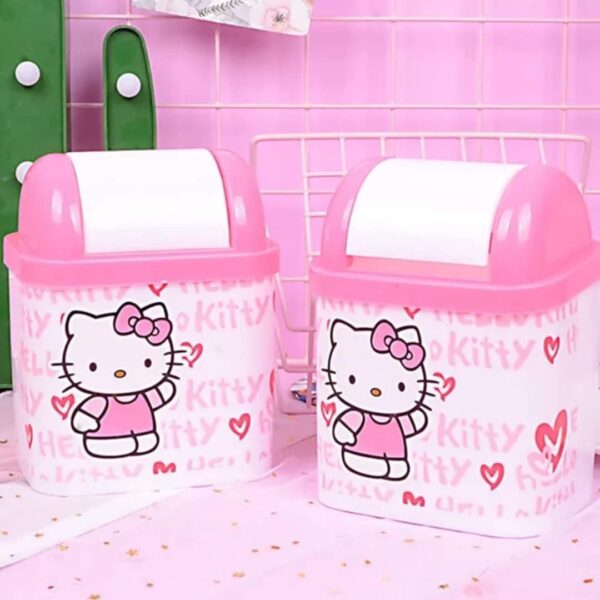 PAPELERA DE ESCRITORIO,  HELLO KITTY (1 PZA)