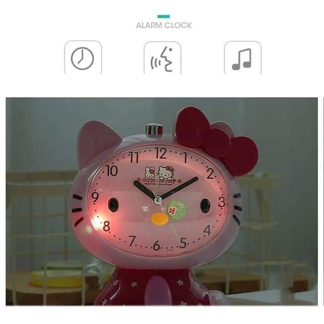 9028-RELOJ-DESPERTADOR KITTY 1PZA - Imagen 6