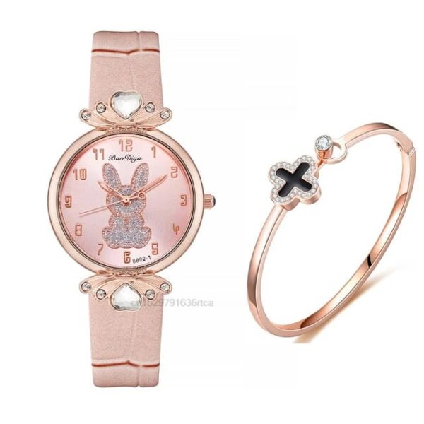 RELOJ DE "CONEJO" INCLUYE ESTUCHE Y PULSERA (1PZA) - Imagen 4