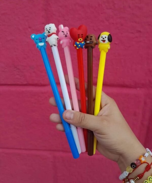 PLUMAS BTS Y PERSONAJES (1BOLSA CON 20 PLUMAS ) - Imagen 4