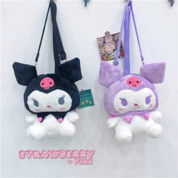 🫶🏼MOCHILA KUROMI AFELPADA 🫶🏼 (1PZA) - Imagen 3