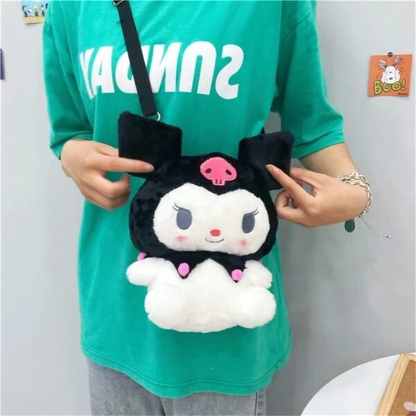 🫶🏼MOCHILA KUROMI AFELPADA 🫶🏼 (1PZA) - Imagen 4