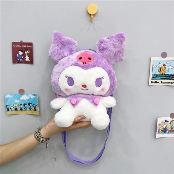 🫶🏼MOCHILA KUROMI AFELPADA 🫶🏼 (1PZA) - Imagen 5