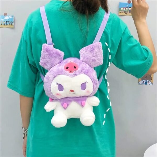 🫶🏼MOCHILA KUROMI AFELPADA 🫶🏼 (1PZA) - Imagen 6