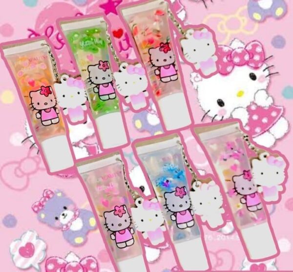 LG3136-GLOSS HELLO KITTY CON LLAVERO (1CAJA) - Imagen 3