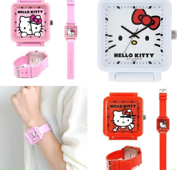 FK608-RELOJ HELLO KITTY KAWAII  (1PZA)