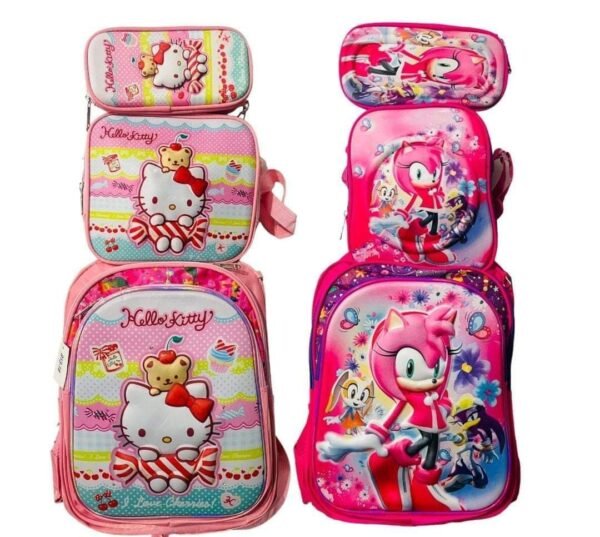 MOCHILA COMBO ESCOLAR PERSONAJES (1PZA)