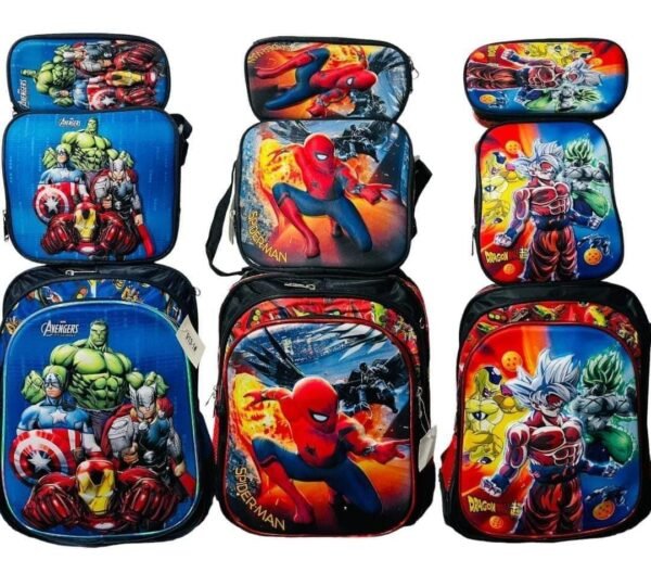 MOCHILA COMBO ESCOLAR PERSONAJES (1PZA) - Imagen 2