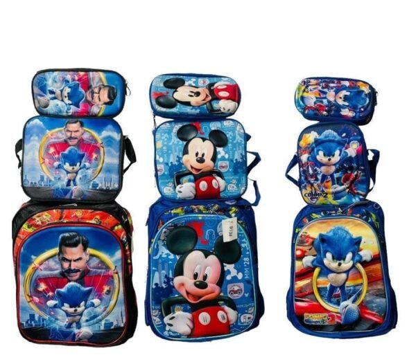 MOCHILA COMBO ESCOLAR PERSONAJES (1PZA) - Imagen 4