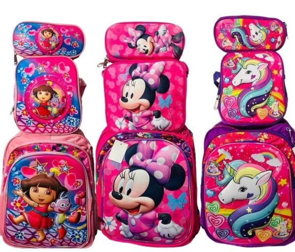 MOCHILA COMBO ESCOLAR PERSONAJES (1PZA) - Imagen 5