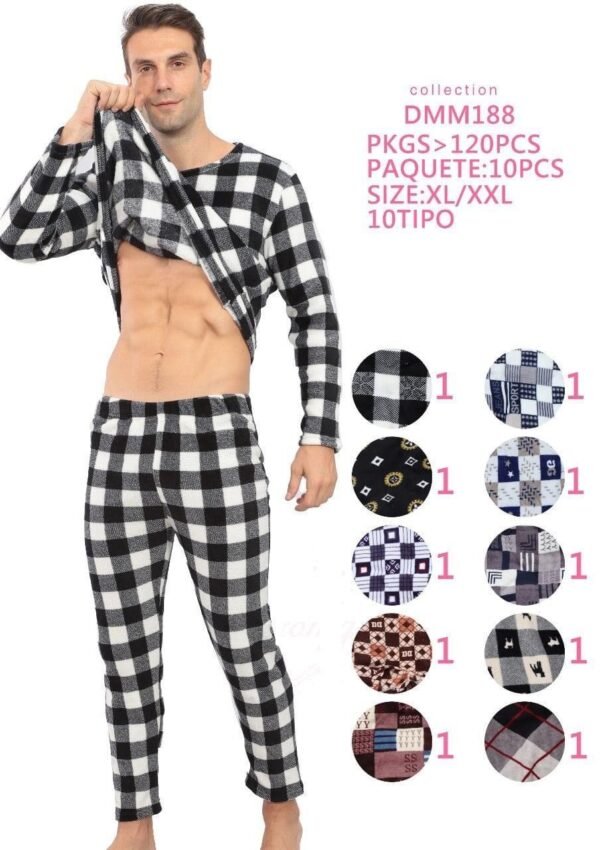 DMM188-PIJAMA AFELPADA HOMBRE (1PZA)