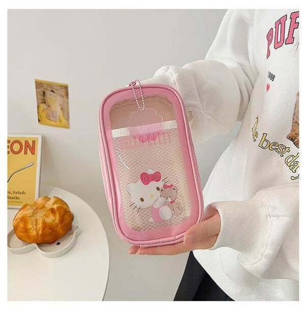 W02506-COSMETIQUERA  TRANSPARENTE PREMIUM SANRIO (1PZA) - Imagen 10