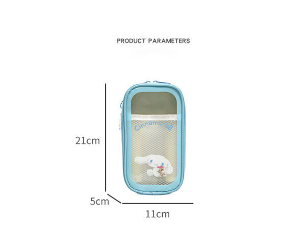 W02506-COSMETIQUERA  TRANSPARENTE PREMIUM SANRIO (1PZA) - Imagen 11