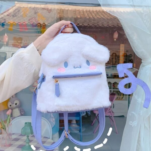 262-MOCHILA AFELPADA DE CINAMORROL Y MY MELODY (1 PZA) - Imagen 2