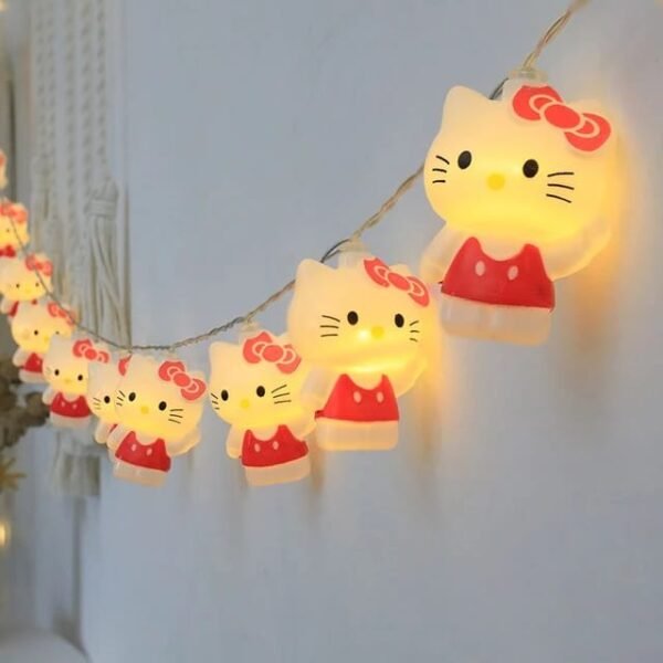 LU3195 -🌈🎀SERIE DE LUCES HELLO KITTY (SOLO MODELO GARRITA) 💖💖🌈(1 PZA) - Imagen 3