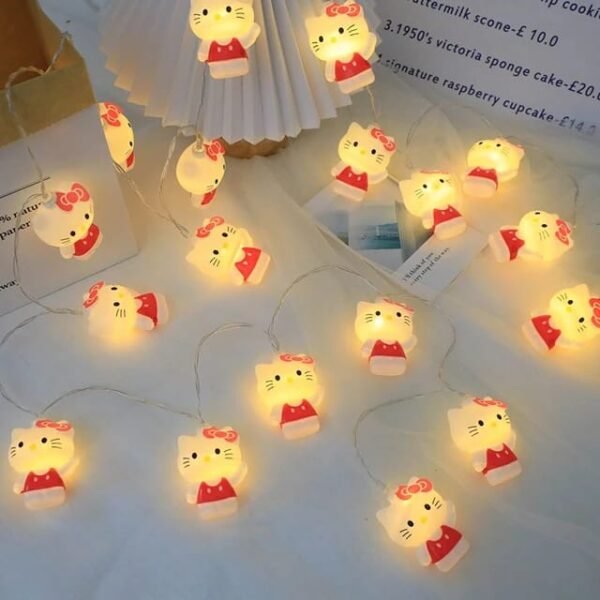 LU3195 -🌈🎀SERIE DE LUCES HELLO KITTY (SOLO MODELO GARRITA) 💖💖🌈(1 PZA) - Imagen 5