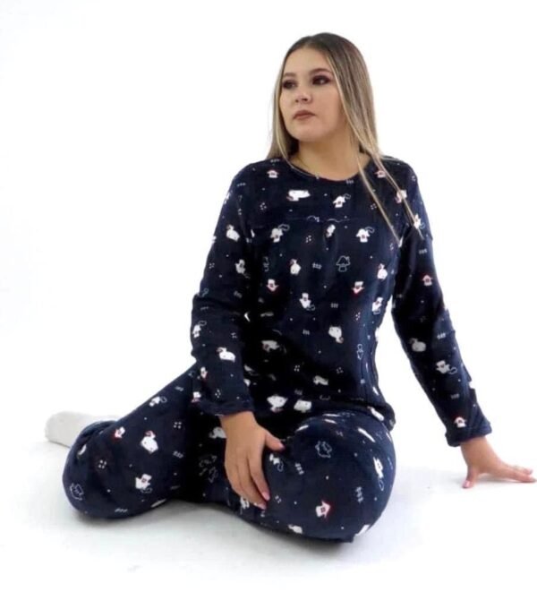 DM86K- PIJAMA AFELPADA PARA ADULTO (1PZA) - Imagen 9