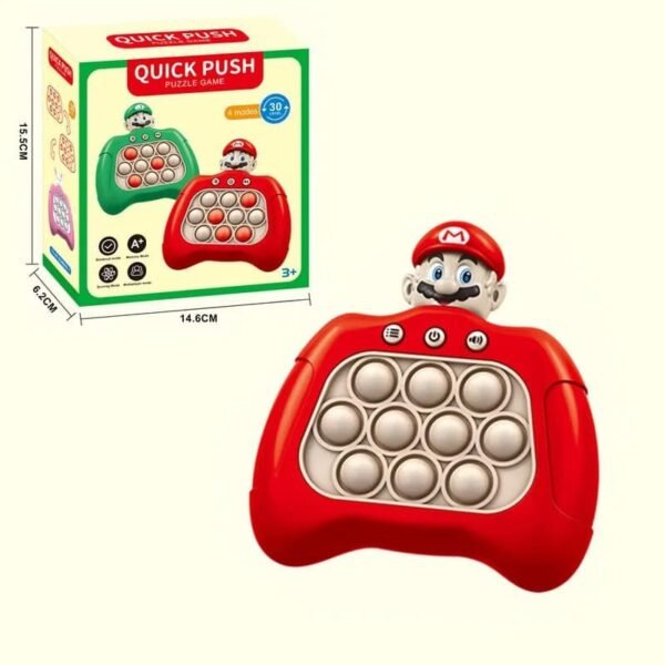 TZTJ- POP IT ELECTRONICO "MARIO BROSS/LUIGI/POKEMON" (1 PZA) - Imagen 3
