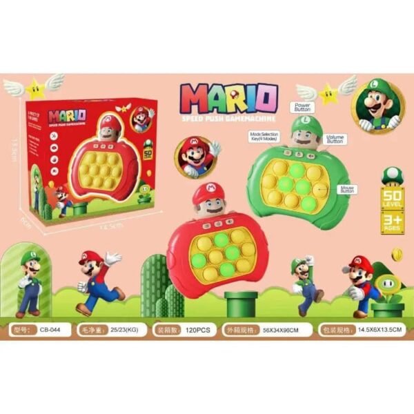 TZTJ- POP IT ELECTRONICO "MARIO BROSS/LUIGI/POKEMON" (1 PZA) - Imagen 4