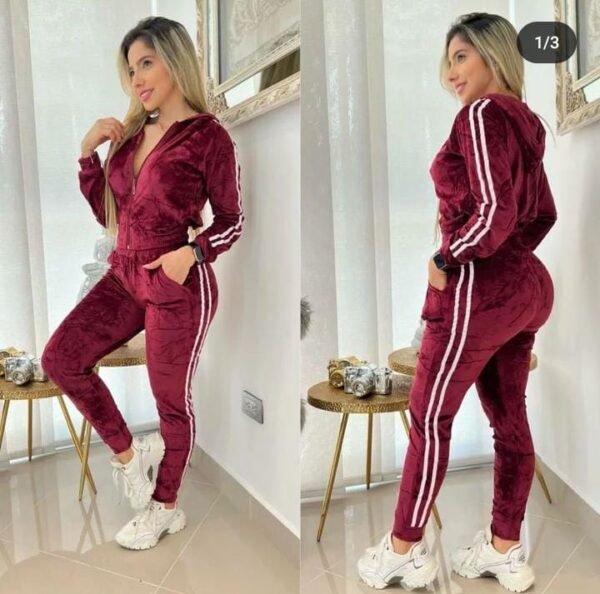 SET7658E-CONJUNTO DE PANTS PARA DAMA TIPO TERCIOPELO(1 JG)