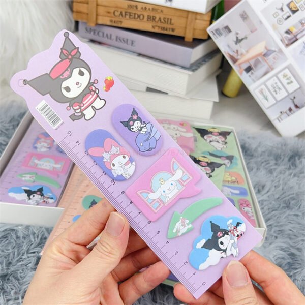 8257- PLANTILLA DE STICKERS DE PERSONAJES CON REGLA (1 DECENA ) - Imagen 2