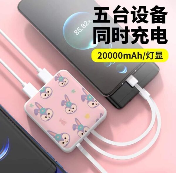 LU6682- POWERBANK/BATERIA PORTATIL DE "PERSONAJES" (1PZA) - Imagen 6