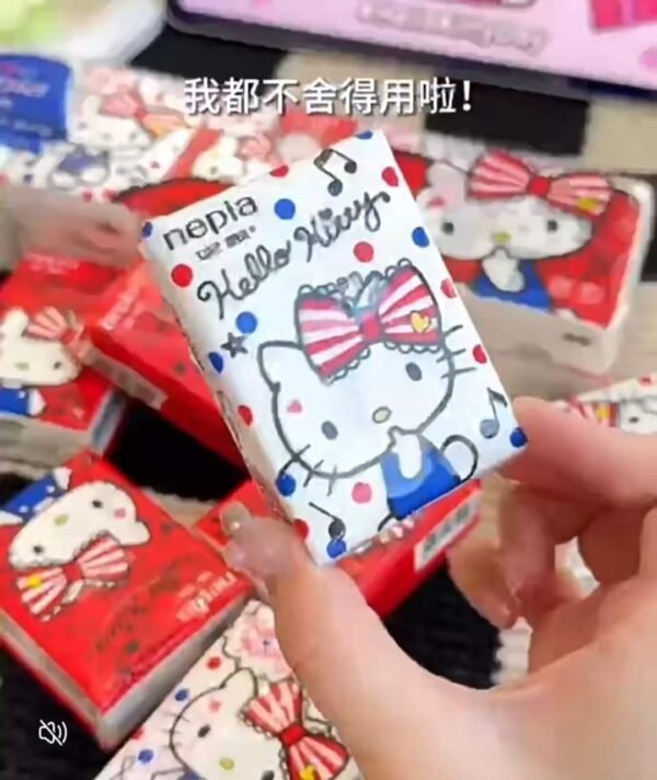 XH2211- KLEENEX "HELLO KITTY" (1 DECENA )
