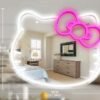 JMYKL- ESPEJO HELLO KITTY CON LUZ LED 30X36 CM (1 PZA)