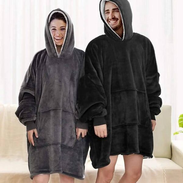 AR11747B- SUDADERA JUMBO AFELPADA PARA ADULTO (1 PZA)