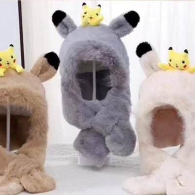 HMTW4- GORRO 2 EN 1 "PIKACHU" (1 PZA)