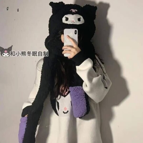 DWWJ-GORRO CON BUFANDA SANRIO (1PZA)