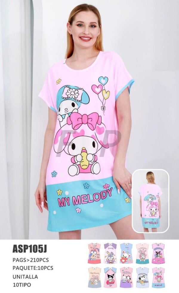 ASP105J- BLUSON/PIJAMA "PERSONAJES" (1 PZA)