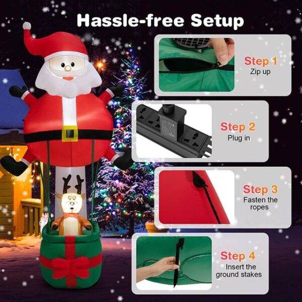 LU3097-SANTA INFLABLE 2.5 M (1PZA)