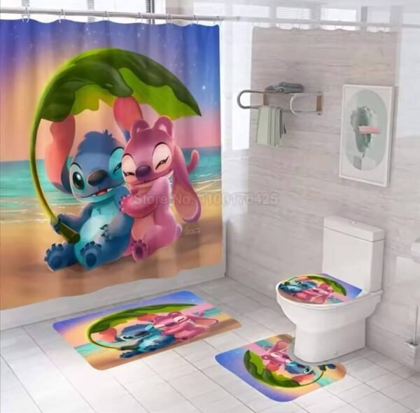 MTGS- SET DE TAPETES PARA BAÑO "STITCH" (1 SET) - Imagen 2