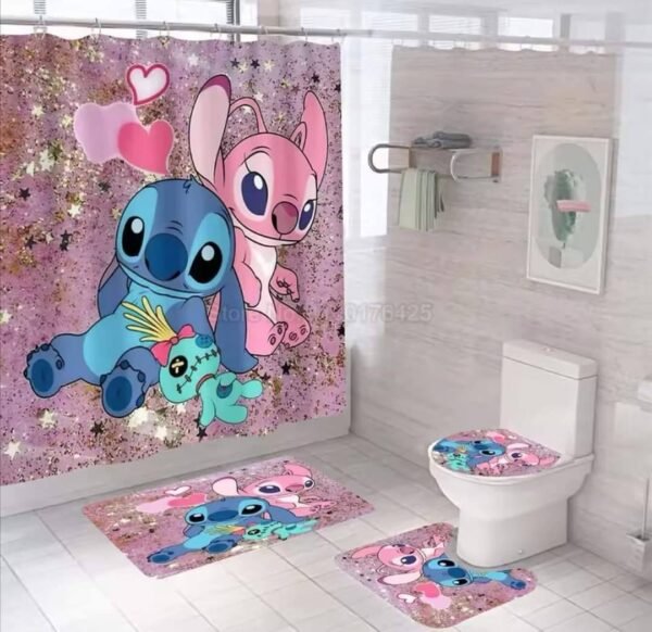 MTGS- SET DE TAPETES PARA BAÑO "STITCH" (1 SET) - Imagen 3