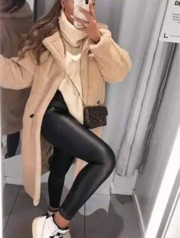 02BK-LEGGING VINIPIEL AFELPADO NEGRO (1 PZA) - Imagen 6