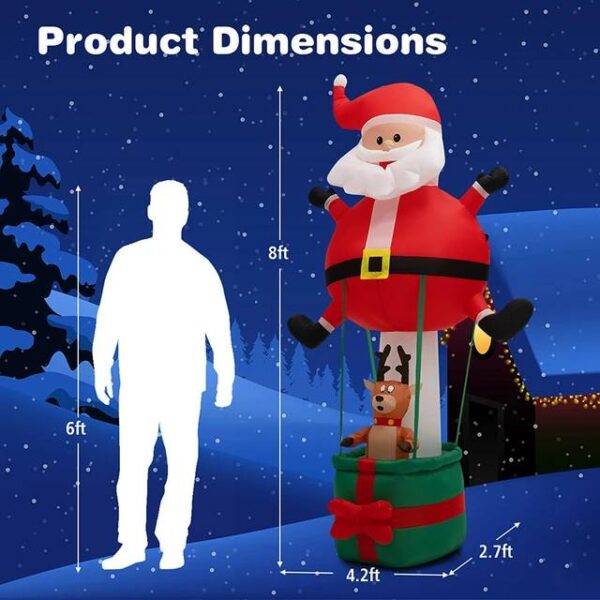 LU3097-SANTA INFLABLE 2.5 M (1PZA)