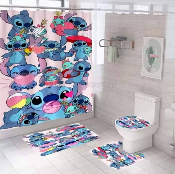 MTGS- SET DE TAPETES PARA BAÑO "STITCH" (1 SET) - Imagen 4