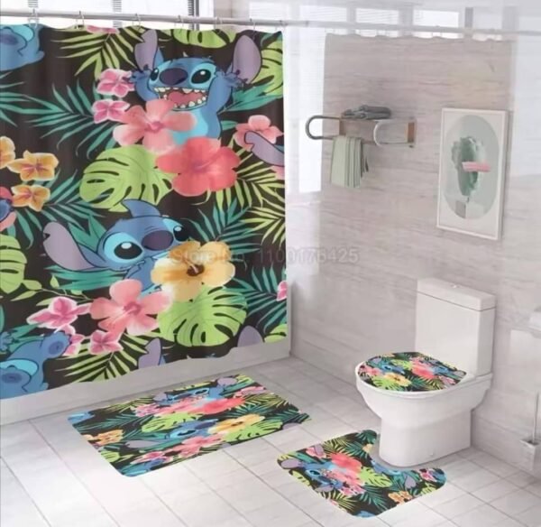 MTGS- SET DE TAPETES PARA BAÑO "STITCH" (1 SET) - Imagen 5