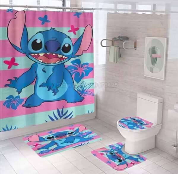 MTGS- SET DE TAPETES PARA BAÑO "STITCH" (1 SET) - Imagen 6